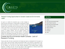 Tablet Screenshot of coastsunderstress.ca